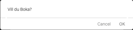 Bekräftning på bokning