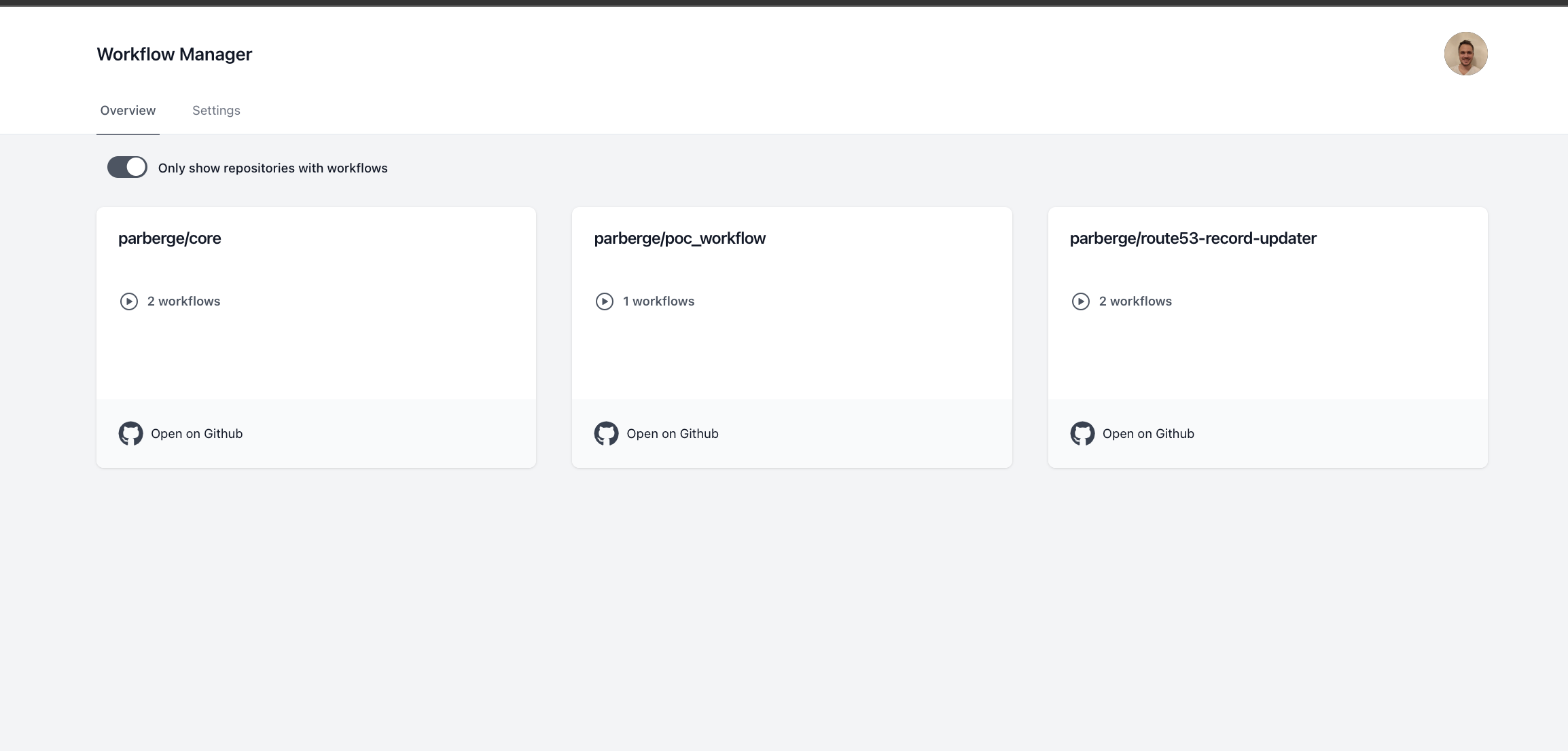 workflow manager dashboard